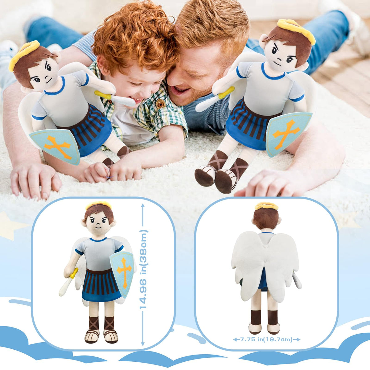 Xunboo Saint Michael first communion gift, meaningful keepsake for children.