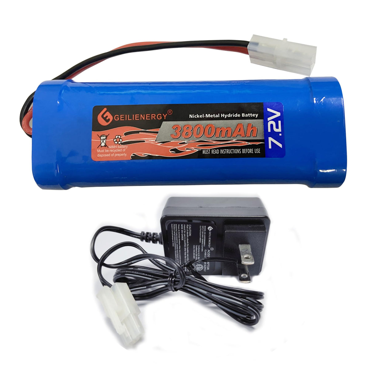 XUNTU 7.2V NiMH battery for RC cars delivers stable power.
