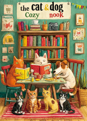 XURLEQ cat-on-shelf puzzle scene offers a calming, screen-free pastime for adults