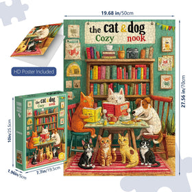 XURLEQ cozy-reading-nook puzzle scene is perfect for family game nights