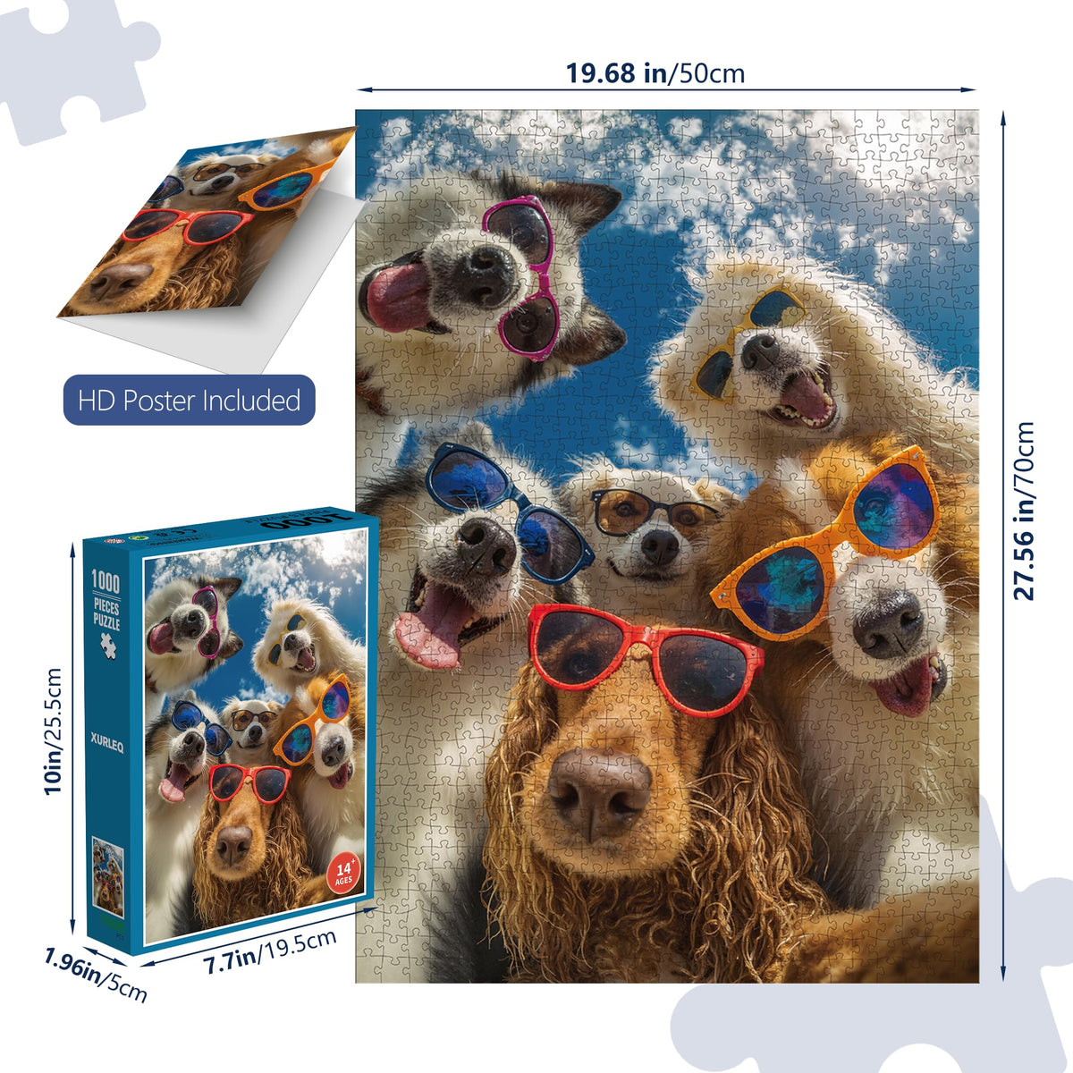 XURLEQ Dog Selfie Puzzle night-assembly—calm evenings and focus.