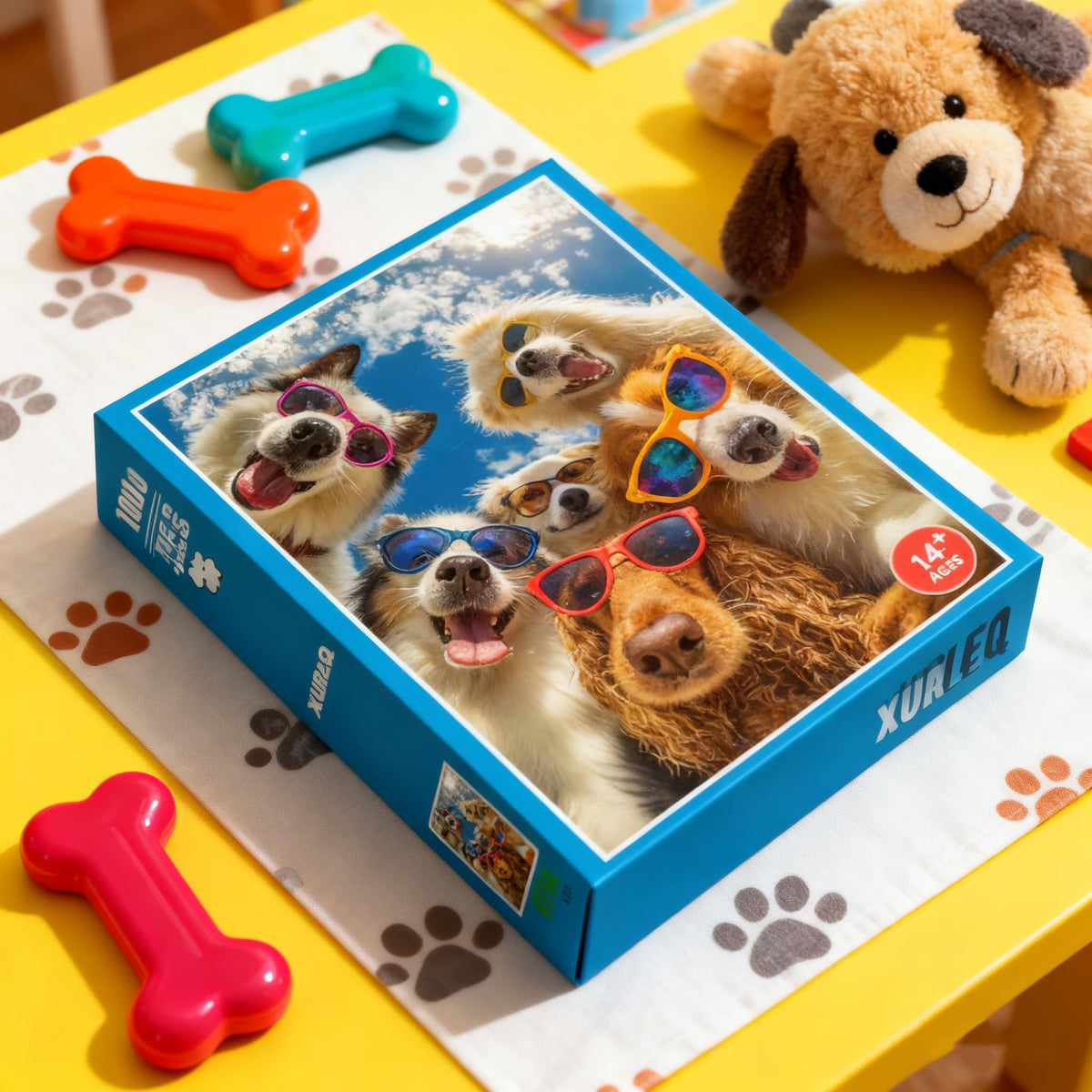 XURLEQ Dog Selfie Puzzle size-27-56x19-68—bold display for shared fun.