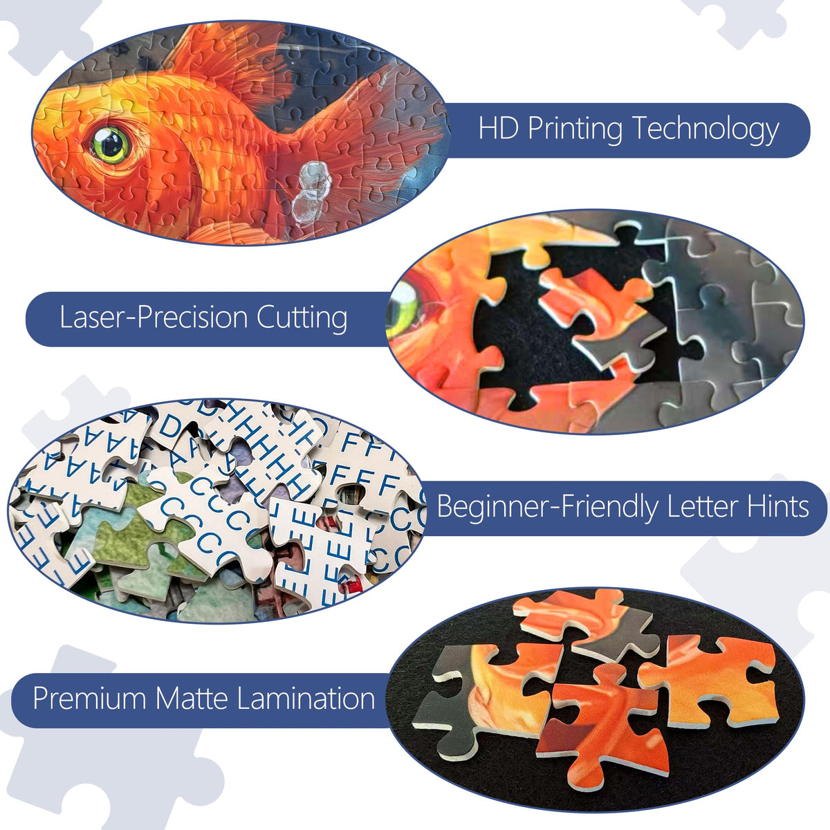 XURLEQ Laser-cut precision puzzle piece fit ensures smooth assembly.