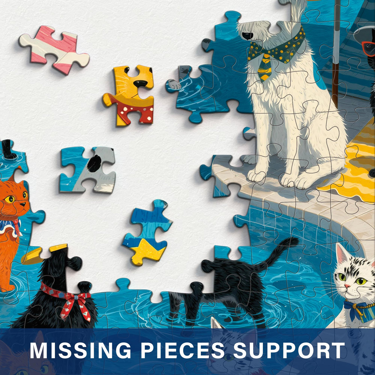 XURLEQ puzzle back-side guide offers easy navigation for casual puzzling