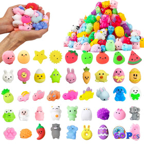 Xuvaa Titan Kawaii Mochi Squishy Set in multicolor pack, ideal for sensory play and gifts.