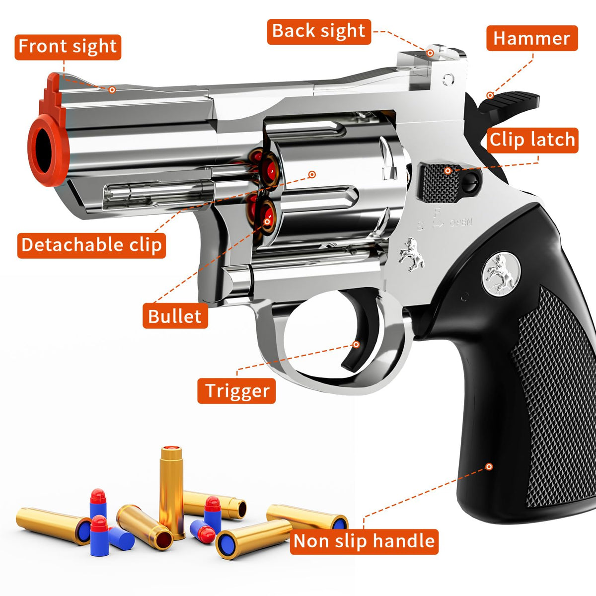 Xuyongjun soft bullets pack provides safe, reusable ammo for action-packed games.