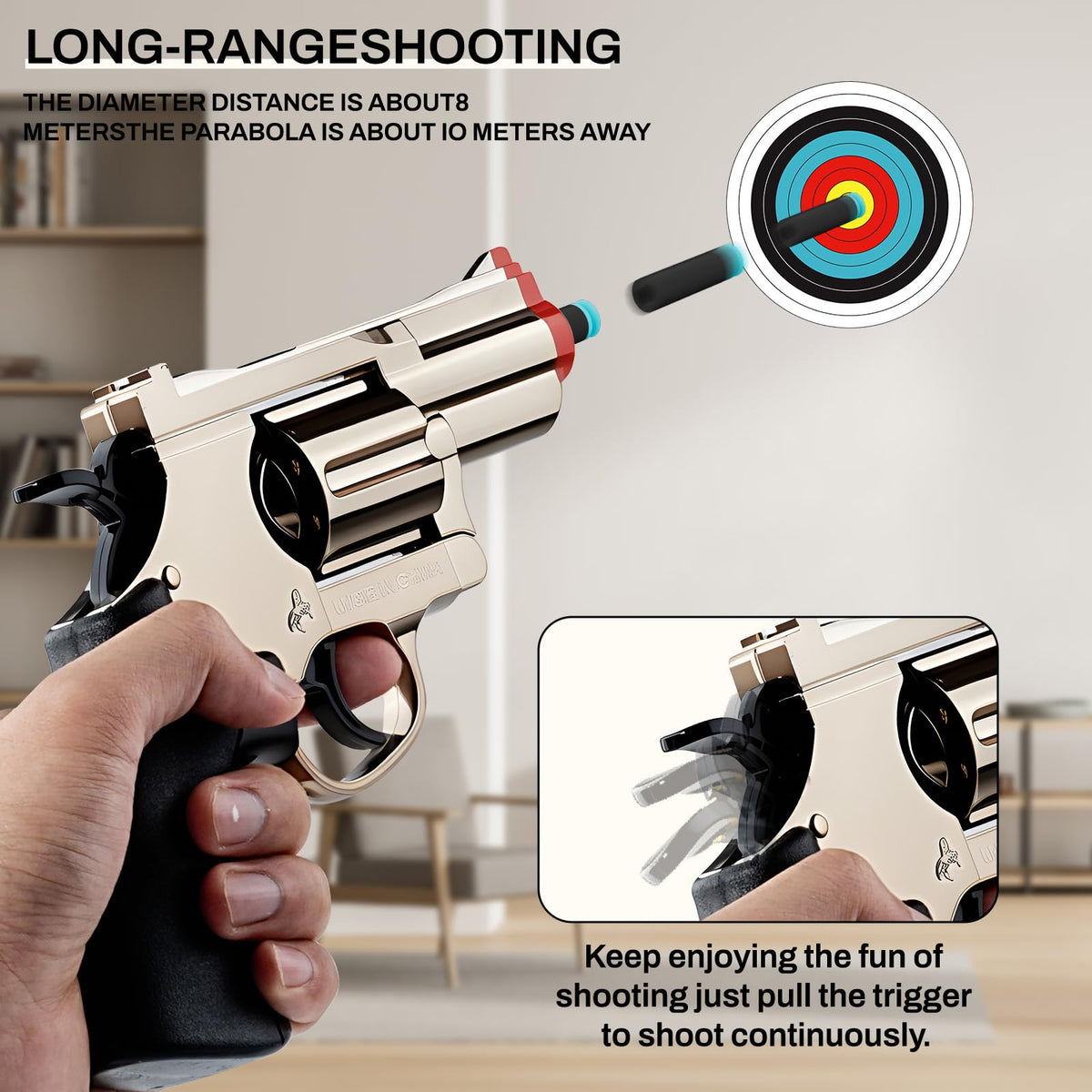 Xuyongjun suction cup bullets support reusable play and quick reloads