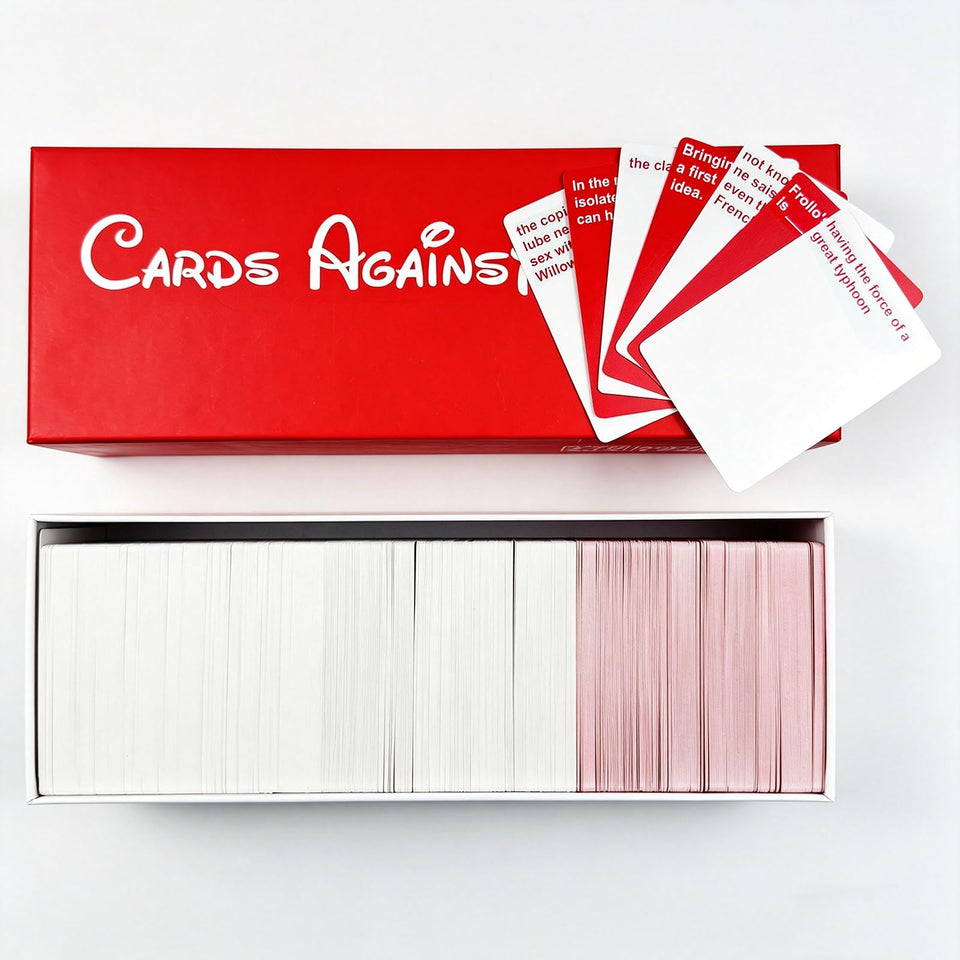 xvuzeqt Cards Against Gisney Red box art ideal for bold party humor and lively conversations
