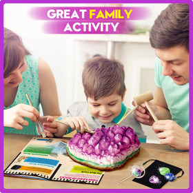 XX Gemstone Dig Kit Box and Bag: keeps collected gems organized after exploration.
