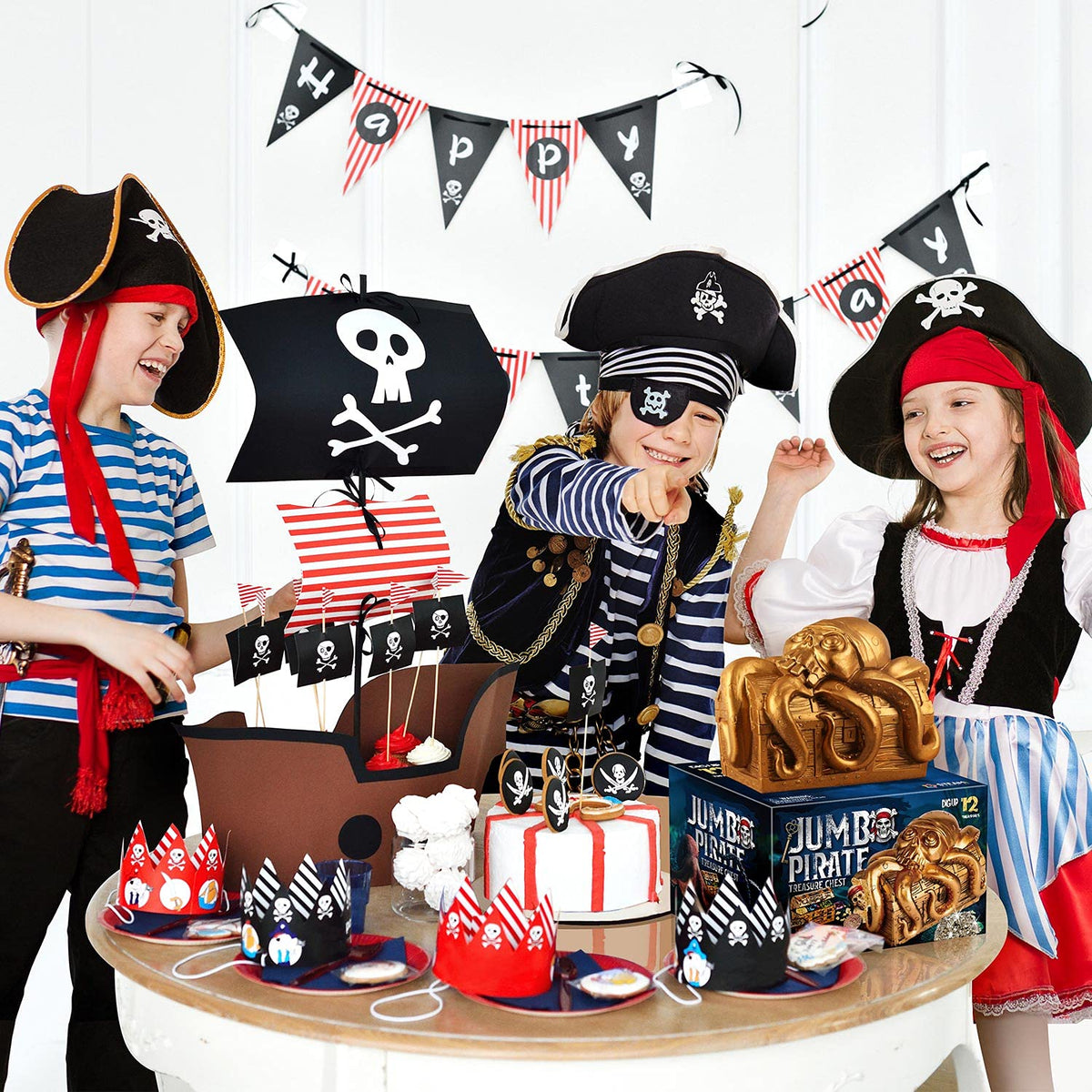 XX Jumbo Pirate Dig Kit map image: treasure map sparks imaginative exploration and storytelling