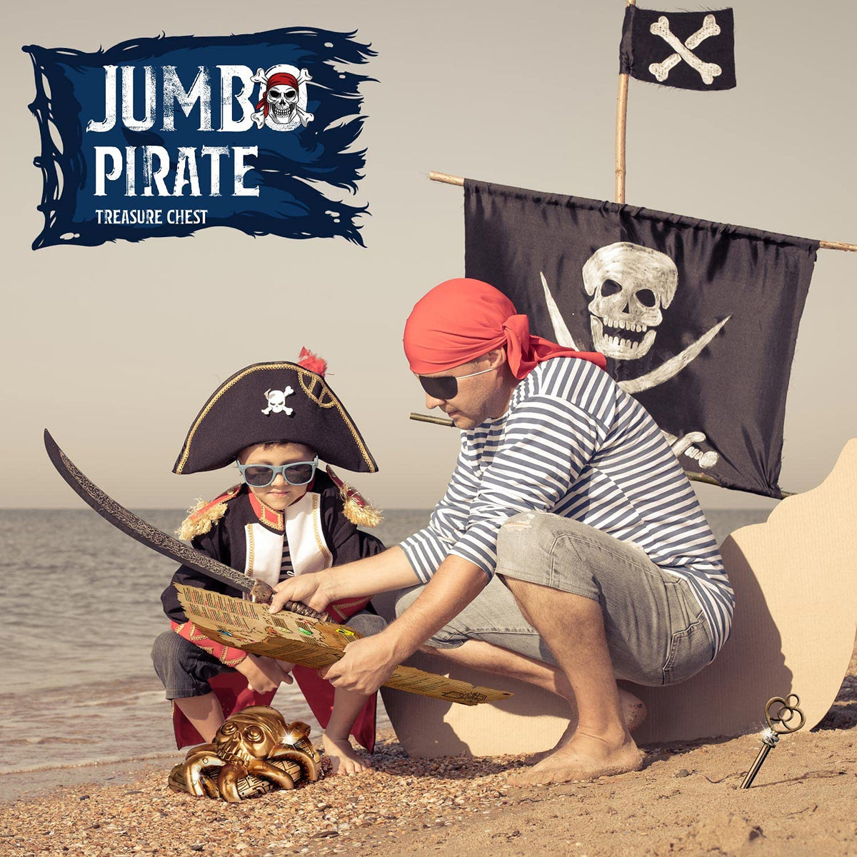 XX Jumbo Pirate Dig Kit tools image: chisels and brush enabling careful excavation