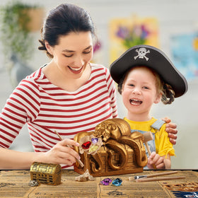 XX Jumbo Pirate Dig Kit treasures image: colorful gems waiting to be uncovered by curious hands