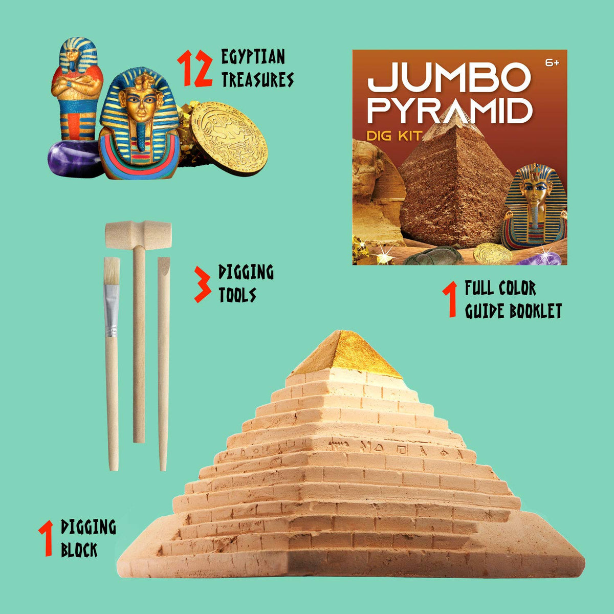 XX Pyramids Dig Kit child playing and digging with the kit