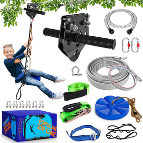 X XBEN zipline trolley removable for flexible backyard setup and safety