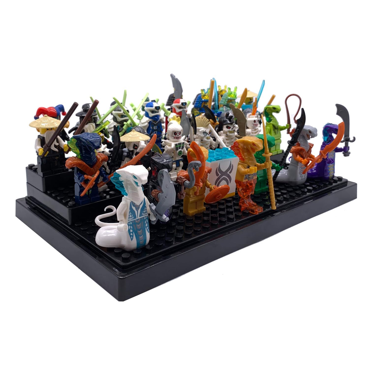 X XIN·SHI minifigure display case 2-pack for dual displays