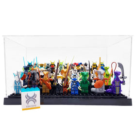 X XIN·SHI minifigure display case easy assembly in a clean setup