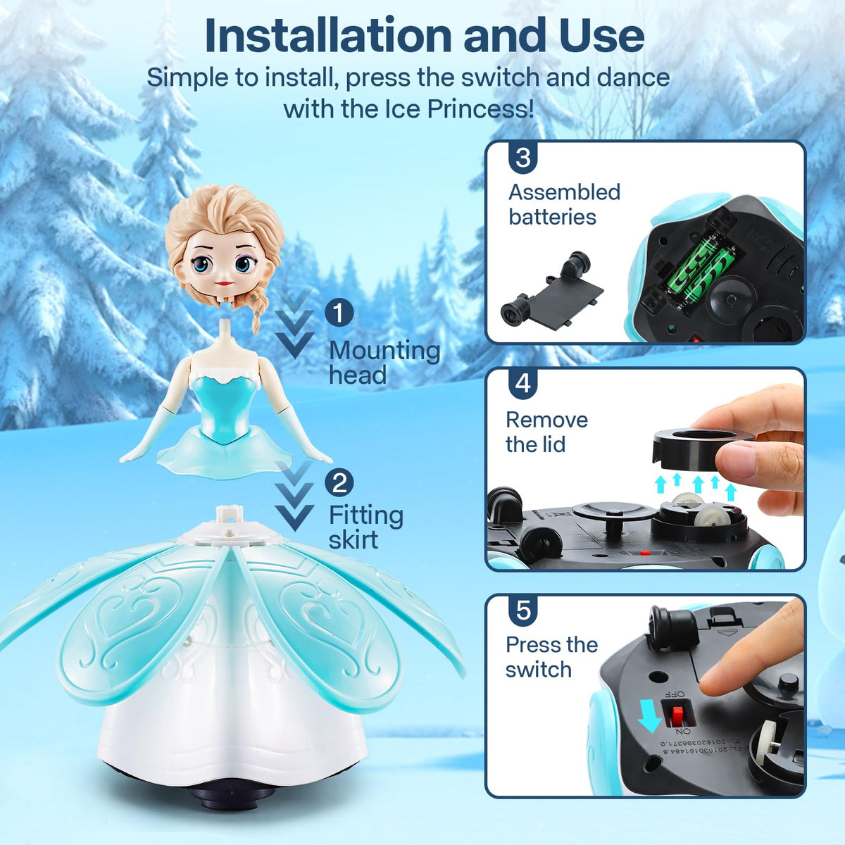 XXMANX Ice Princess bump and go sensor navigating around furniture