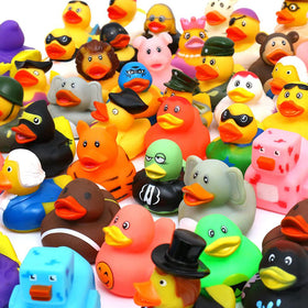 XY-WQ collectible ducks, 50 varieties for pretend play.