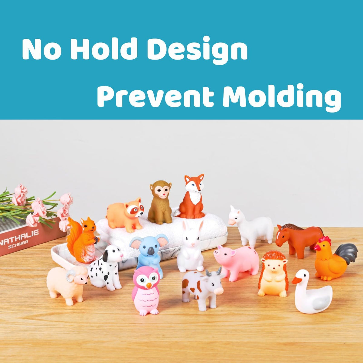 XY-WQ 16-piece animal bath toy set C2, ideal as a gift.