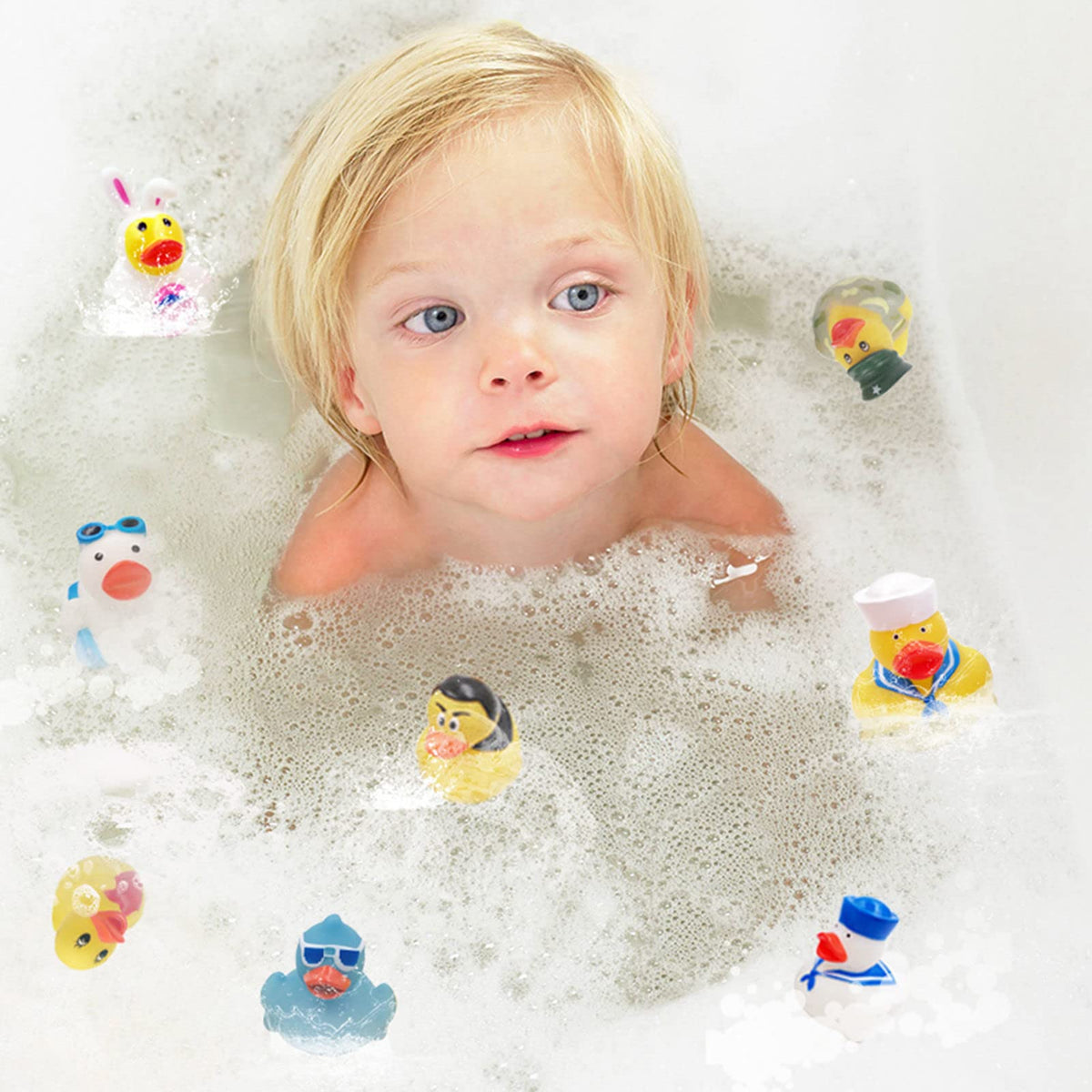 XY-WQ Different styles rubber ducks perfect for crafts and games.
