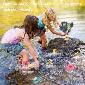 XY-WQ mixed 50 designs ducks, playful bath toy collection.