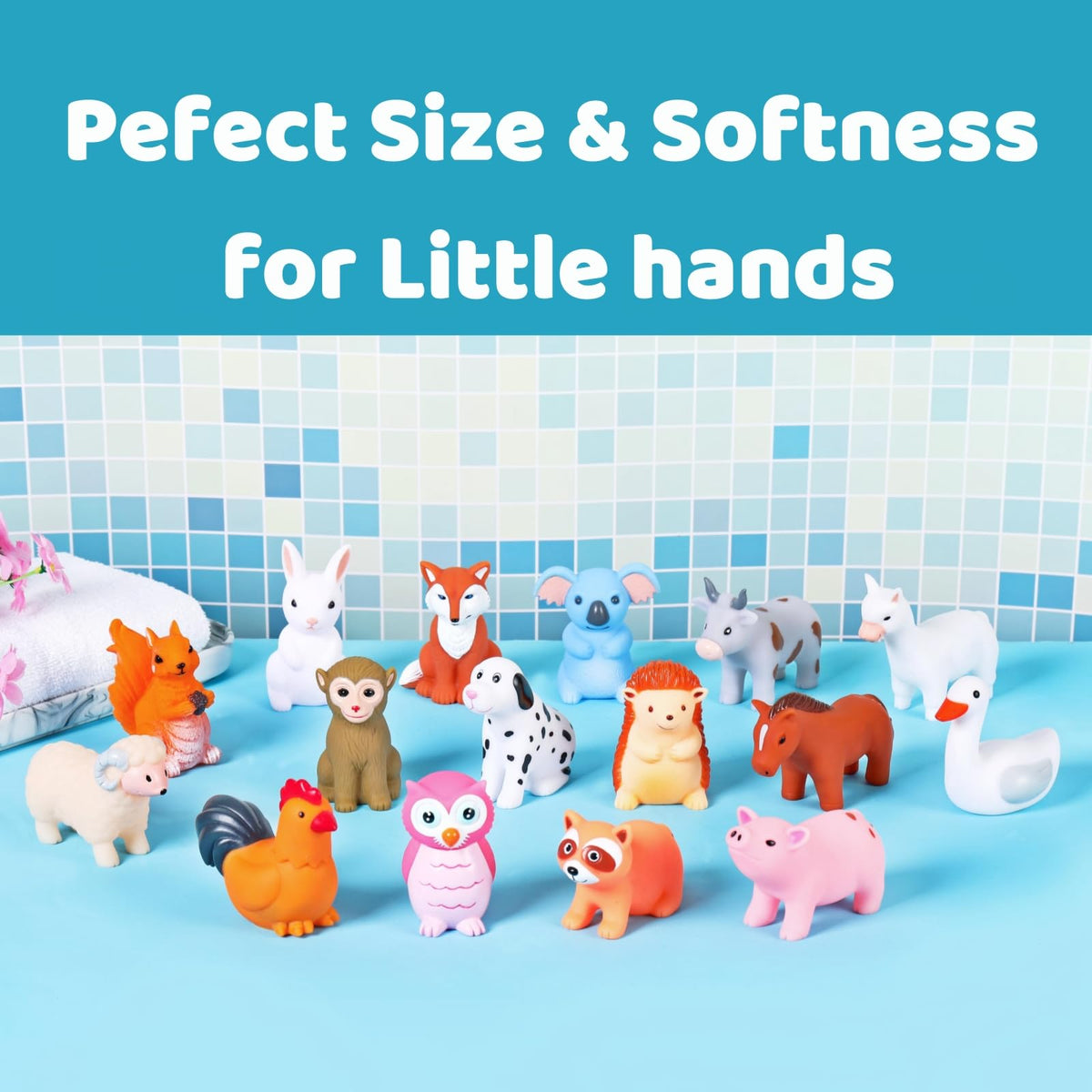 XY-WQ sealed animal bath toys C2 set, easy-to-clean play during baths.