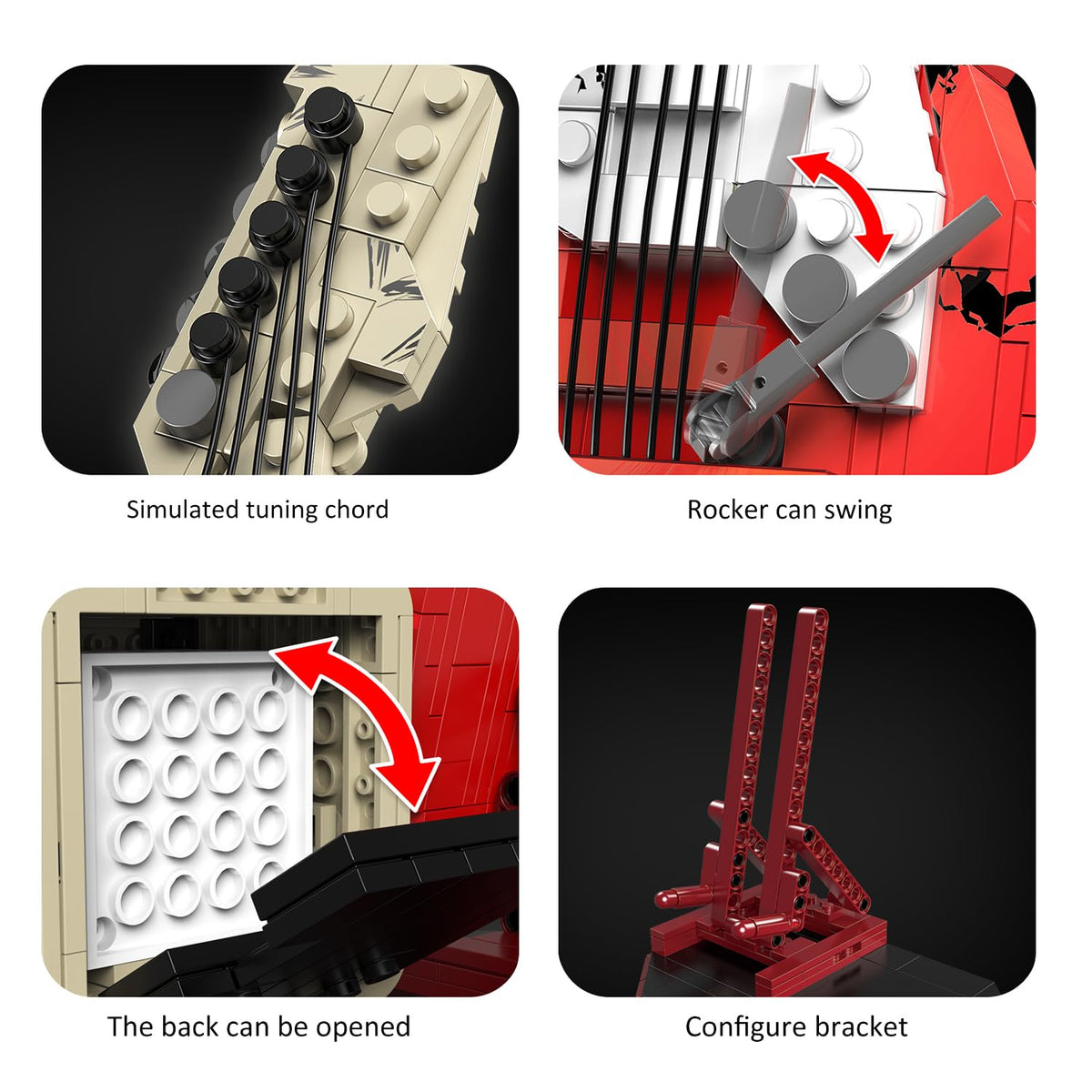 XYDongtong Guitar Set includes colorful, detailed instructions