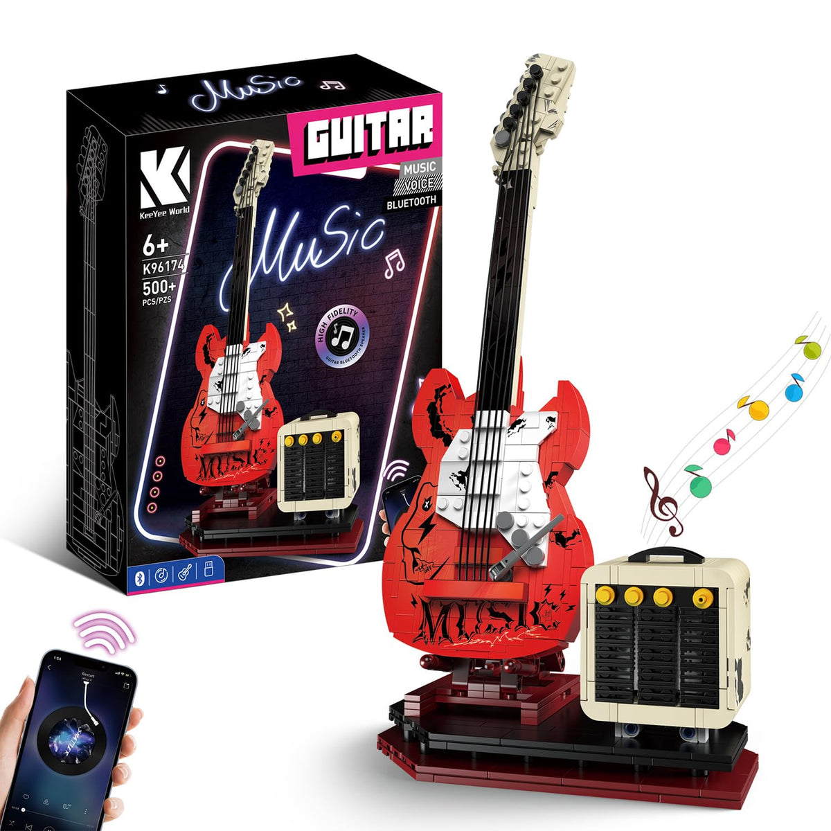XYDongtong Guitar Building Set dream journey immersive rock music play