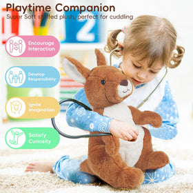 XYHQYB 5-piece kangaroo plush set 16-inch size for kids