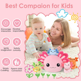 XYHQYB axolotl-plush-pink-decorative-room adds nursery charm.