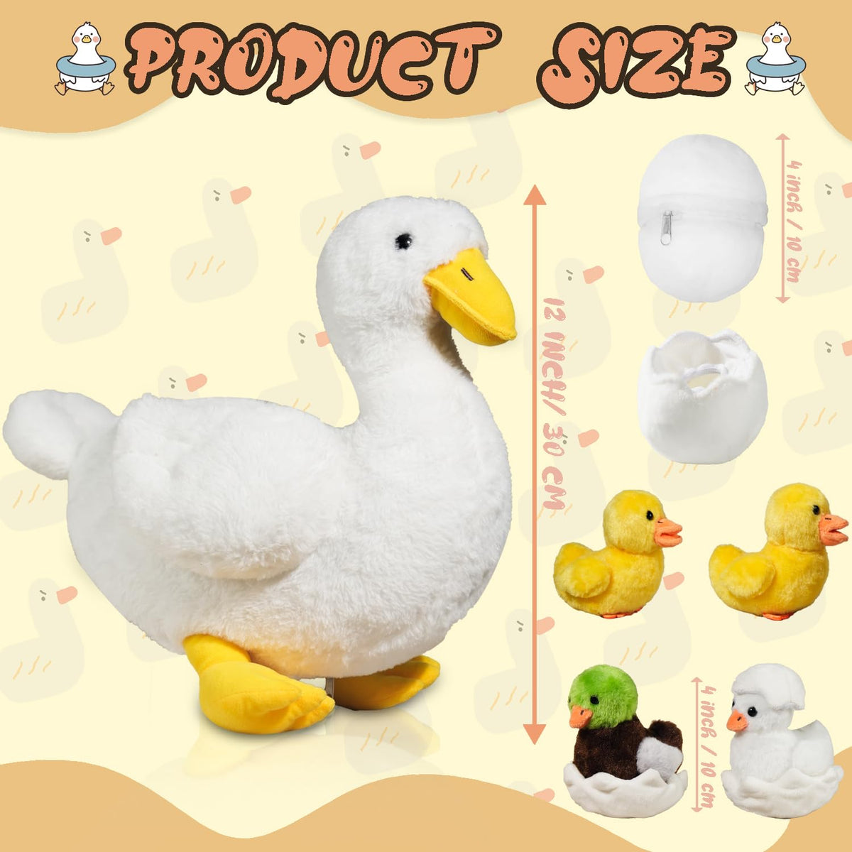 XYHQYB bedroom decor duck plush for kid-friendly space