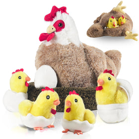 XYHQYB mother hen plush for hugs and storytelling