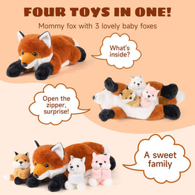 XYHQYB fox babies slap bracelets let kids wear and display the tiny foxes