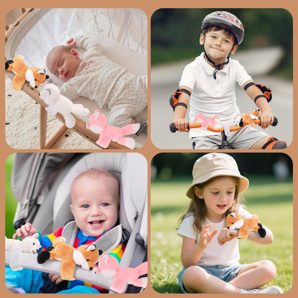 XYHQYB fox family invites gentle play and comforting companionship