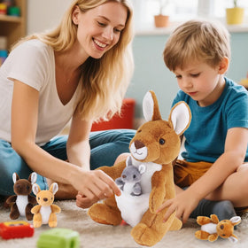 XYHQYB educational kangaroo plush promotes imaginative play
