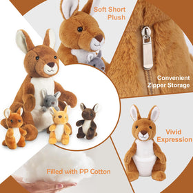 XYHQYB kangaroo joey plushes in multiple colors for storytelling