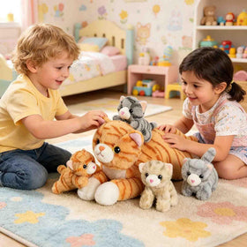 XYHQYB kittens inside belly on display encourages storytelling and nurturing
