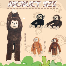 XYHQYB monkey plush can hang on doors, pillars, or trees