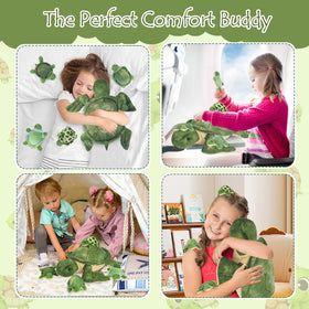 XYHQYB sea turtle plush set as a festive party favor for kids.