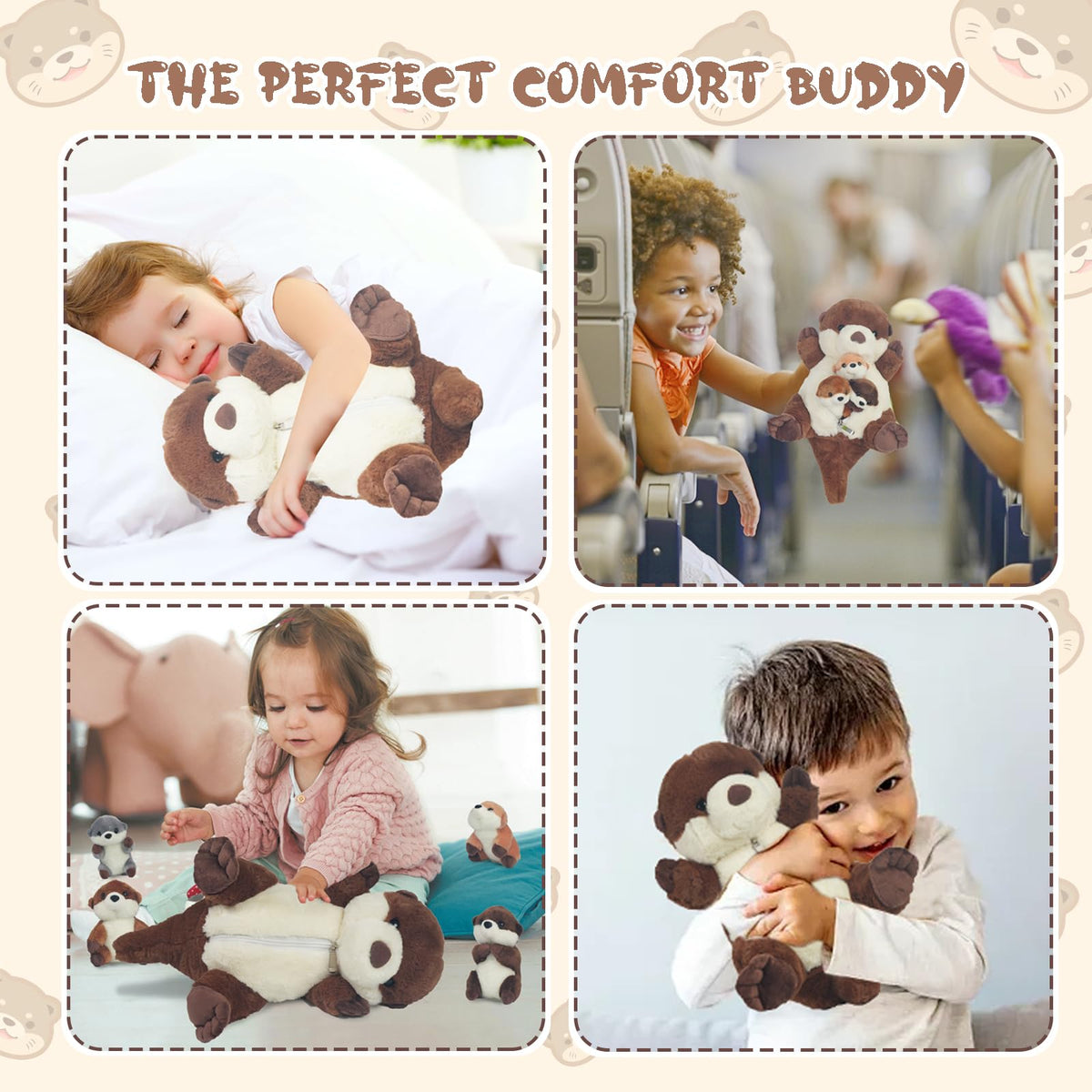 XYHQYB soft plush retains shape after hugs, even with babies inside.