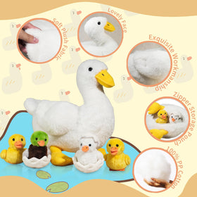 XYHQYB zipper belly eggshell duck toy for hatch-time imagination