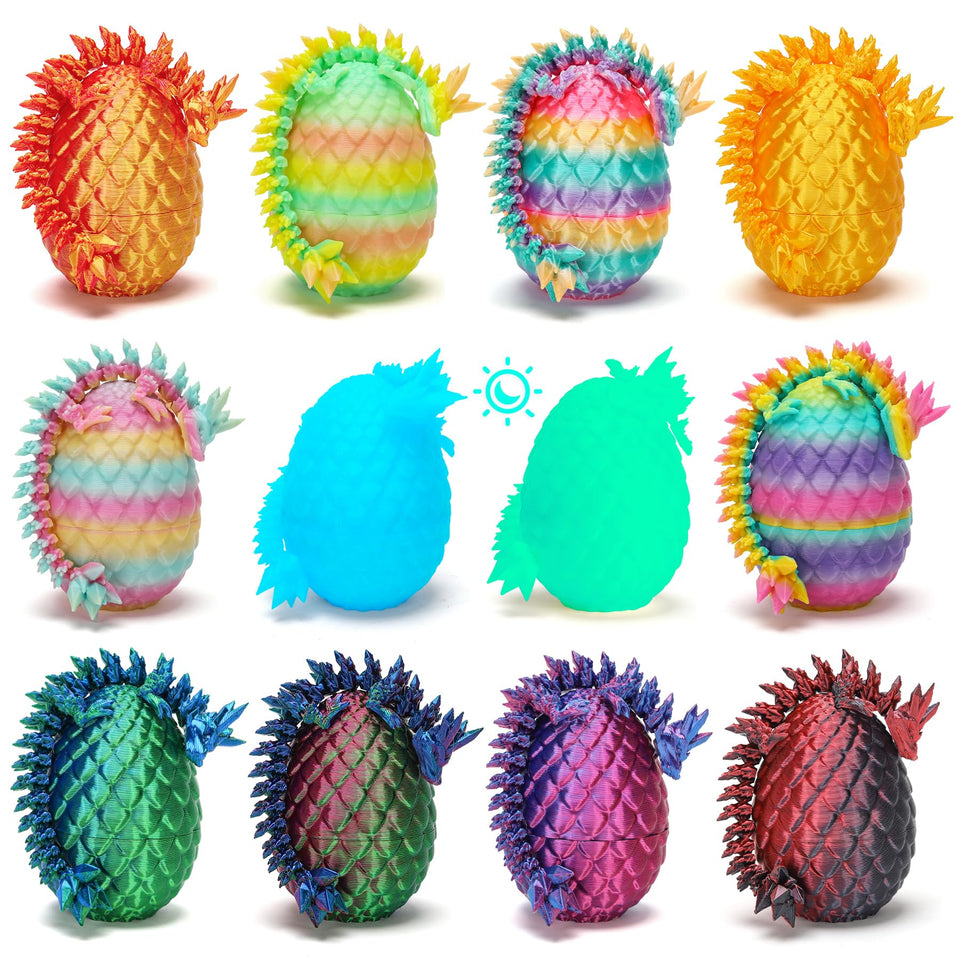 XYICLZU 12-piece dragon eggs with detailed scales for imaginative play and display.