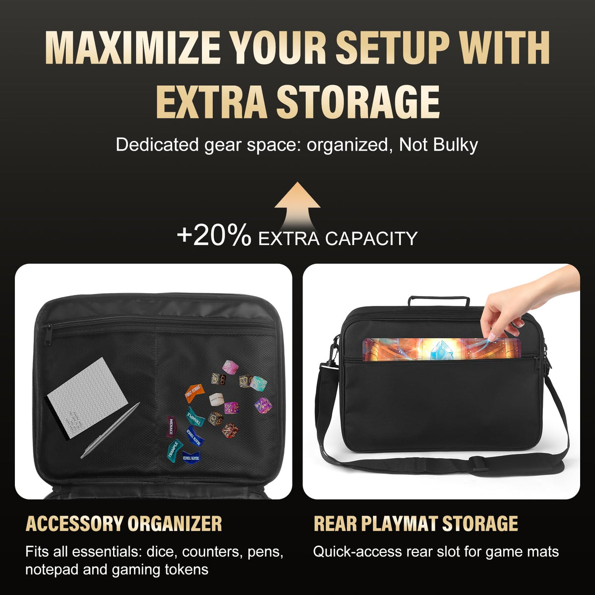 Xykzra adjustable shoulder strap enables comfortable hands-free carrying