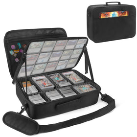 Xykzra card deck storage top pockets keep prized cards organized for display