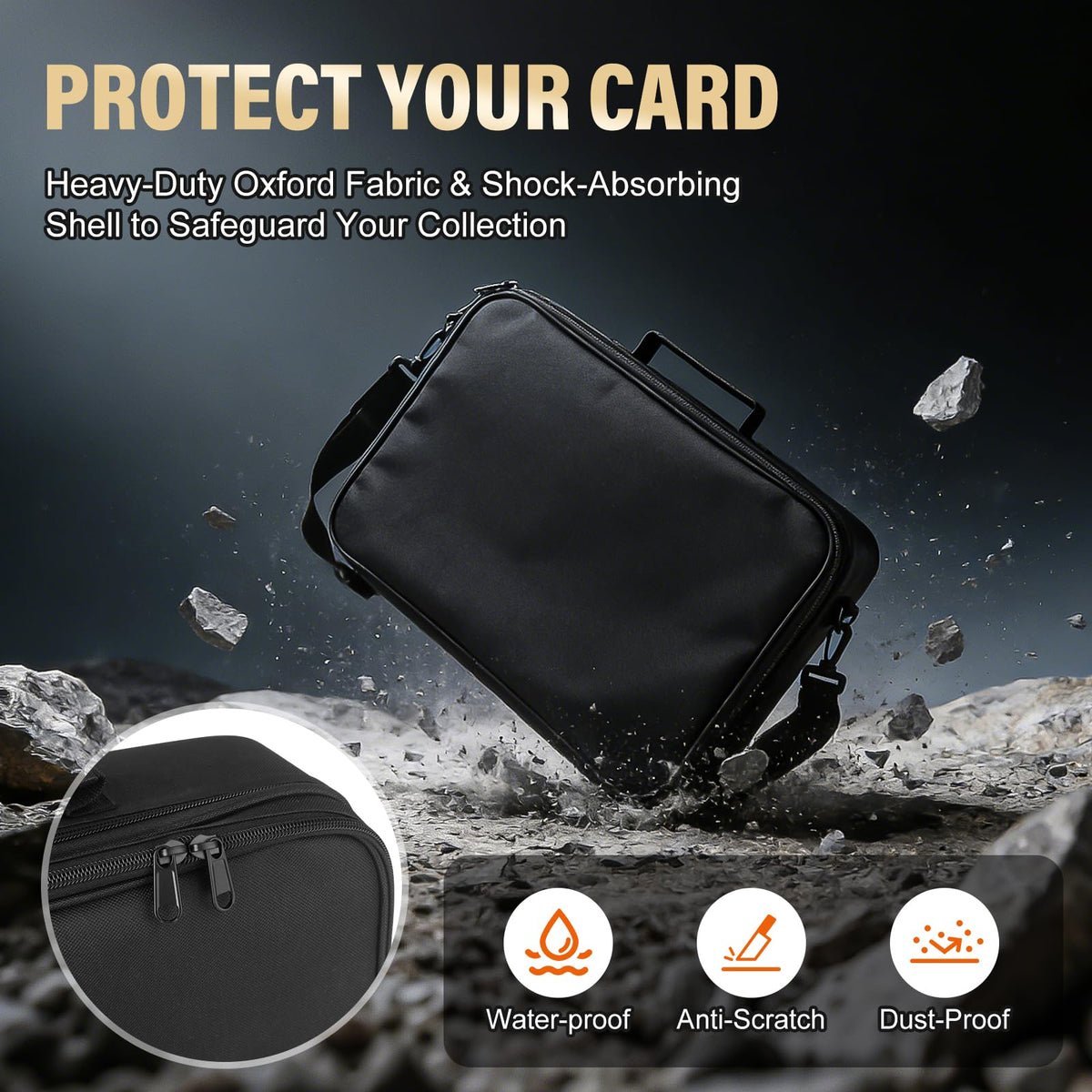 Xykzra removable dividers create customizable compartments by card thickness