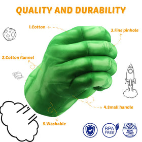 XYMTOY superhero gloves worn by a child during pretend play