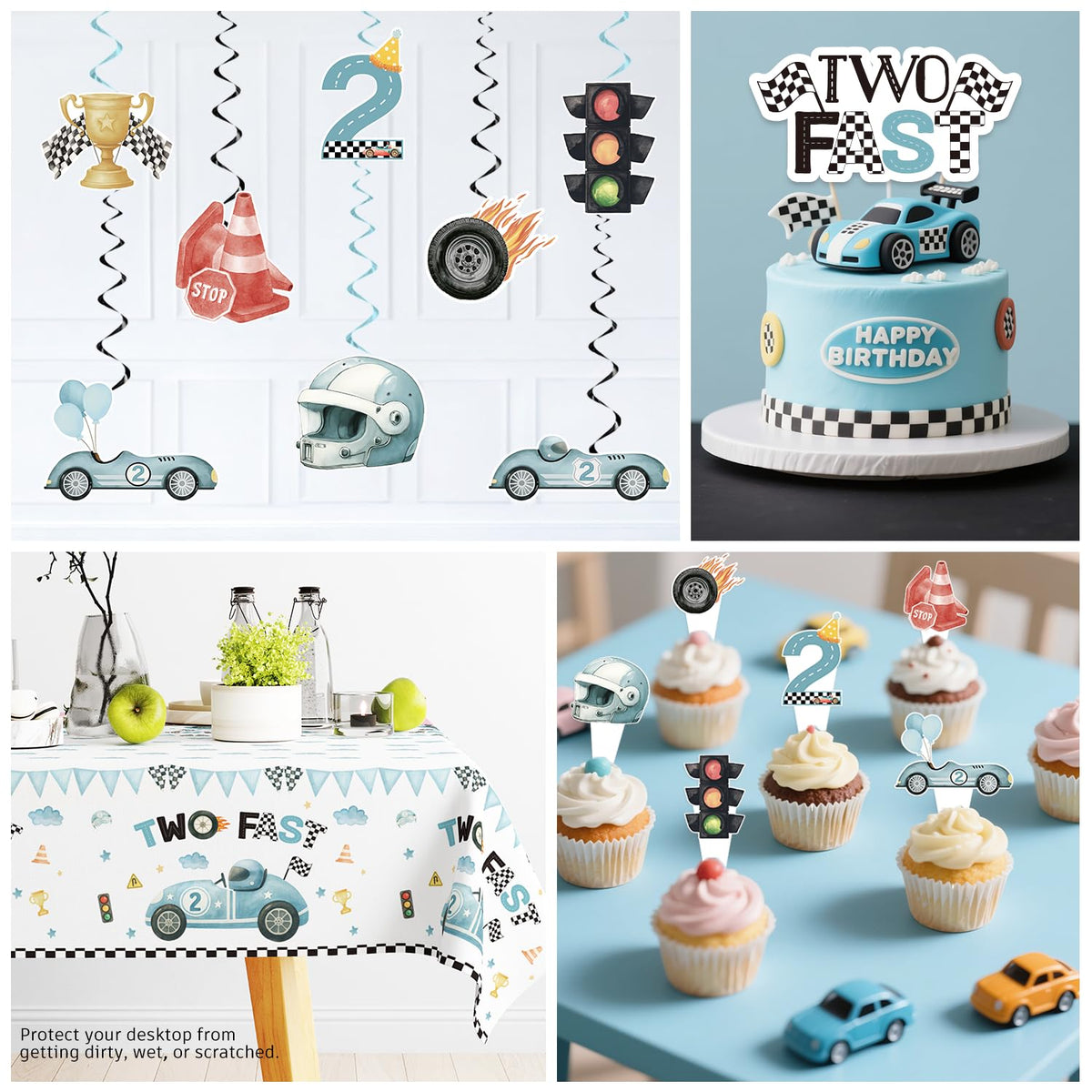 Xynic balloons and cake topper add playful celebration touches