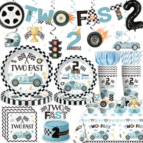 Xynic two-fast birthday banner for a festive backdrop