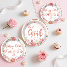 Xynic Its a Girl cake topper adds dessert table charm.