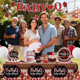 Xynic Baby Q balloons brighten the room with celebratory atmosphere